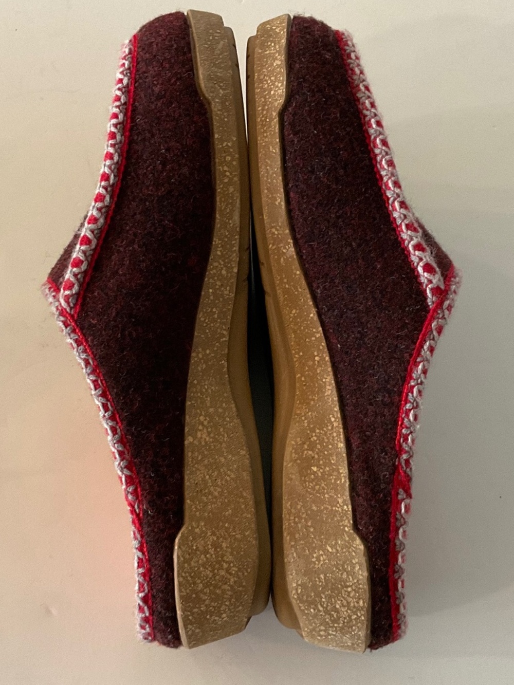TAOS FOOTWEAR Women's Woolma Clog in Deep Red Size EU 41/ 10-10.5 LIKE NEW - Picture 5 of 8